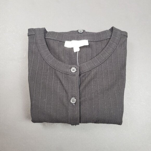 Madewell Flared-Sleeve Cardigan Women’s Medium Black Button Front Sweater Top - Picture 16 of 16